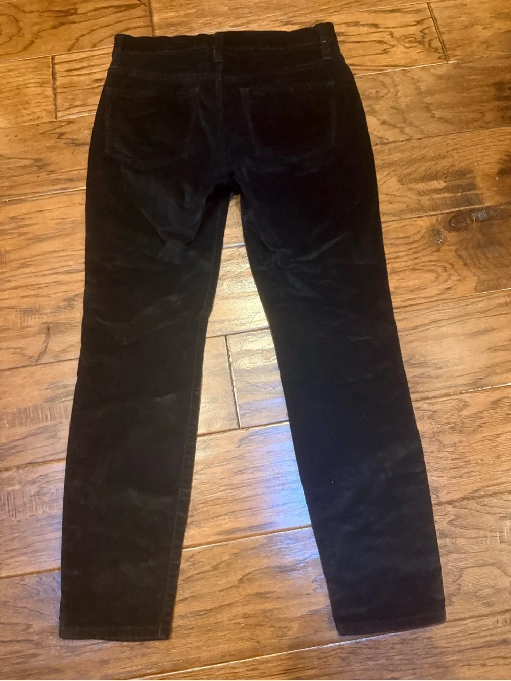 .Crew Jeans 26P Black Corduroy High Rise Toothpick Skinny Pants Petite Stretch